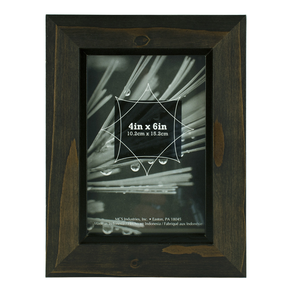 MCS Timber Gray w/Black Frame 4X6