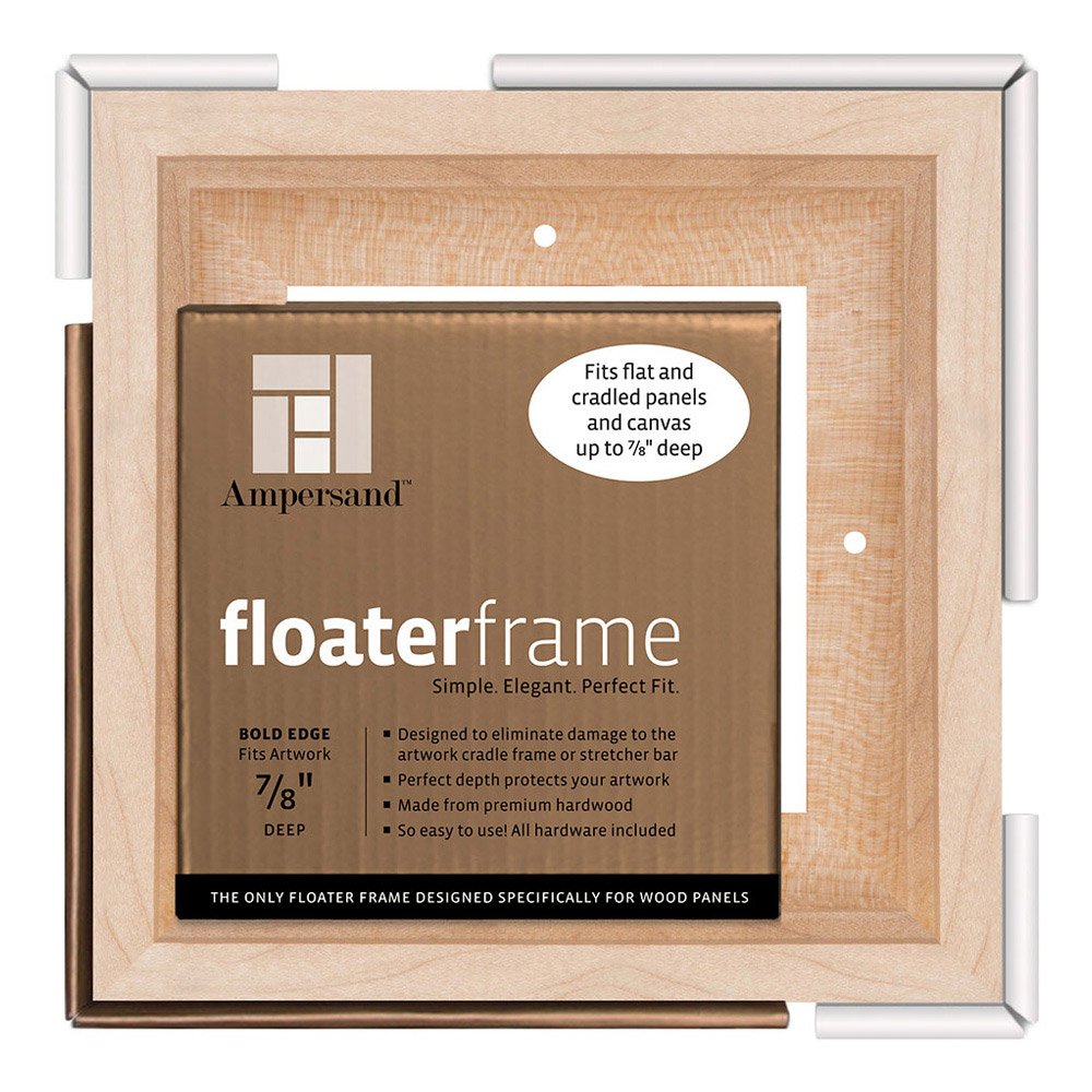 Ampersand Float Frame 7/8In Bold 6X6 Maple