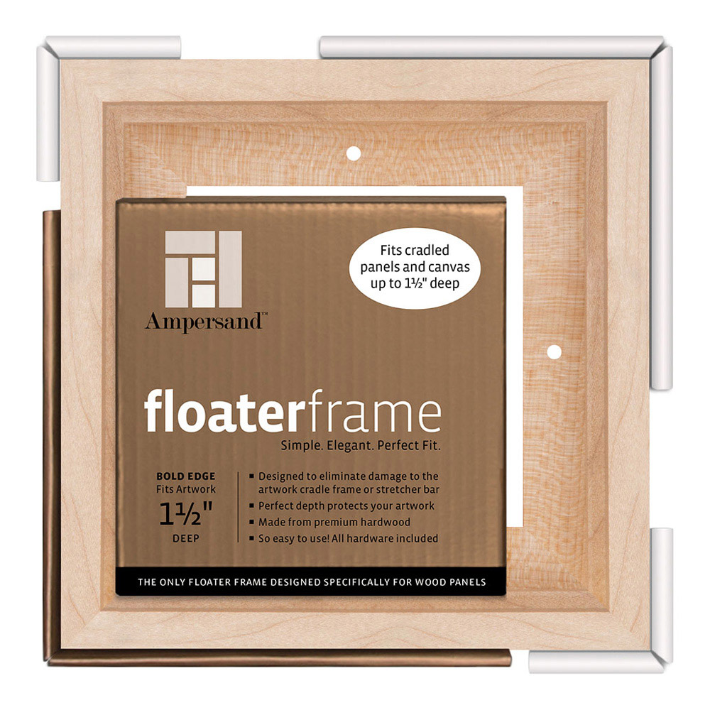 Ampersand Float Frame 1.5In Bold 6X6 Maple