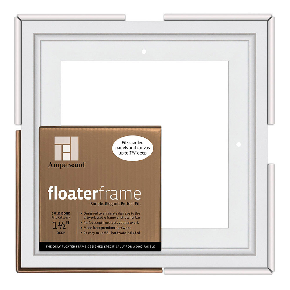 Ampersand Float Frame 1.5In Bold 8X8 White