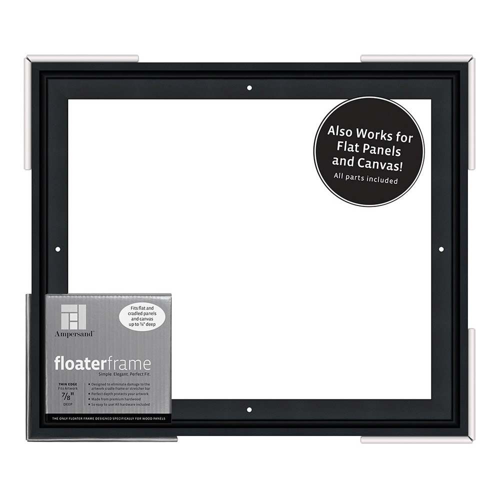 Ampersand Float Frame 7/8In Thin 11X14 Black