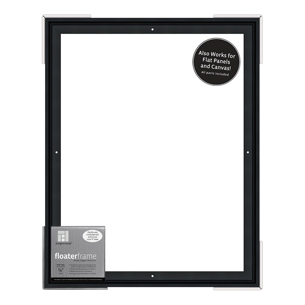Ampersand Float Frame 7/8In Thin 16X20 Black
