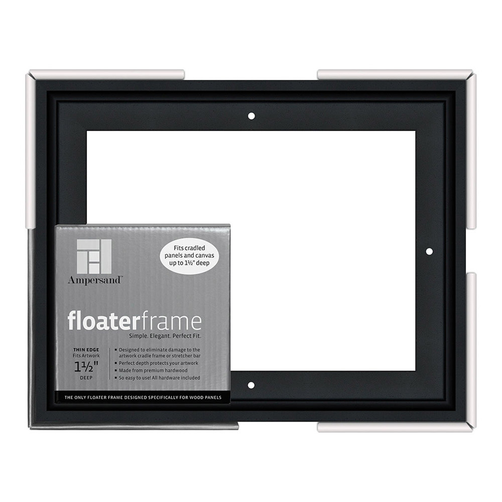 Ampersand Float Frame 1.5In Thin 8X10 Black