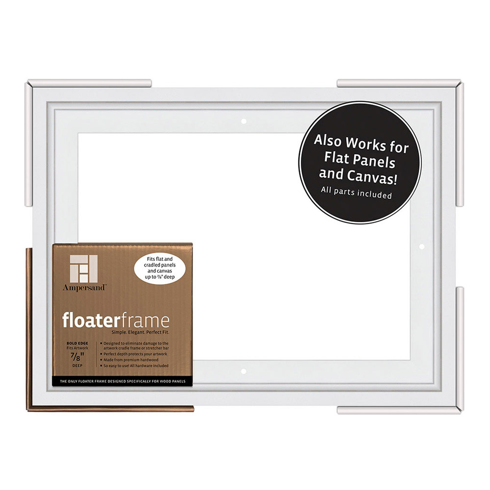 Ampersand Float Frame 7/8In Bold 9X12 White