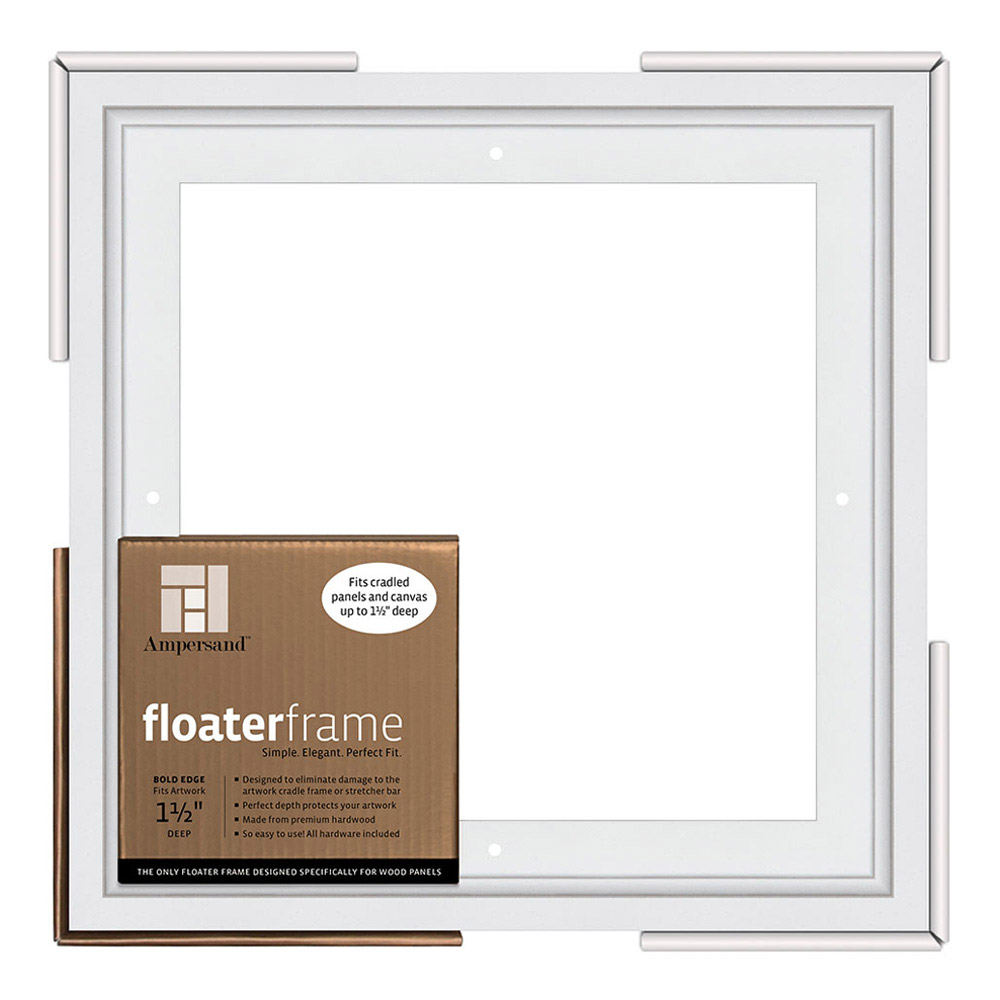 Ampersand Float Frame 1.5In Bold 10X10 White