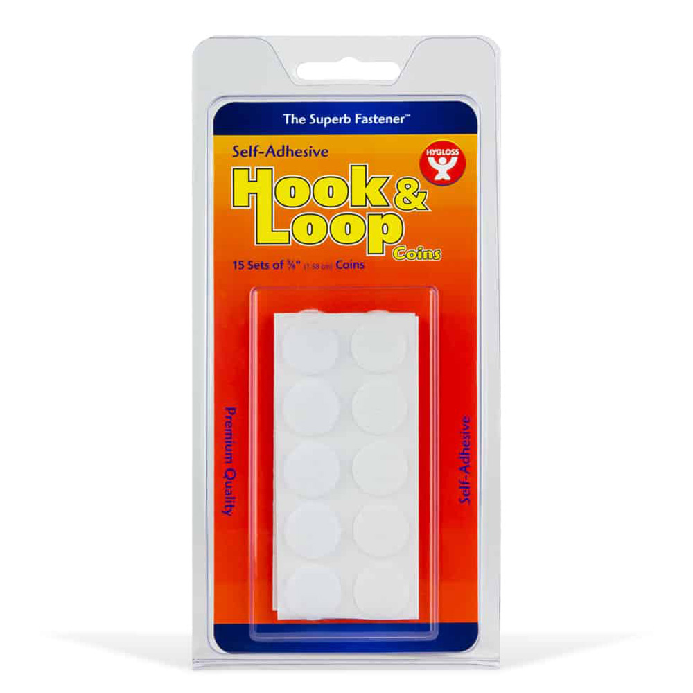 Hook and Loop Fastener 5/8 in Coins 15