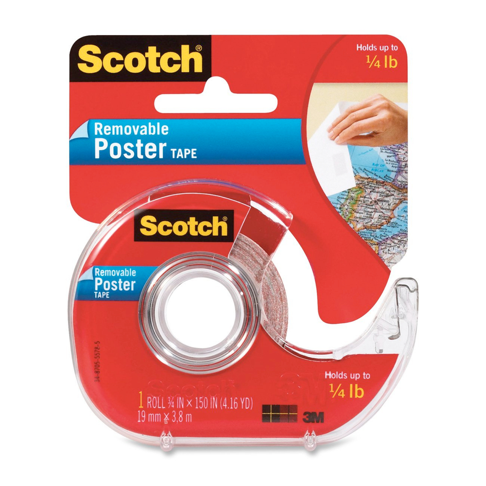 3M Removable Poster Tape 3/4 x 150In Roll