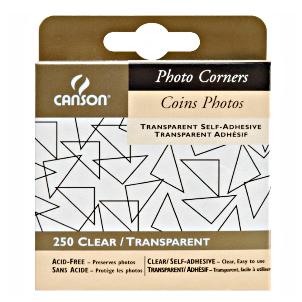 Photo Mounting Corners Clear Pkg 250