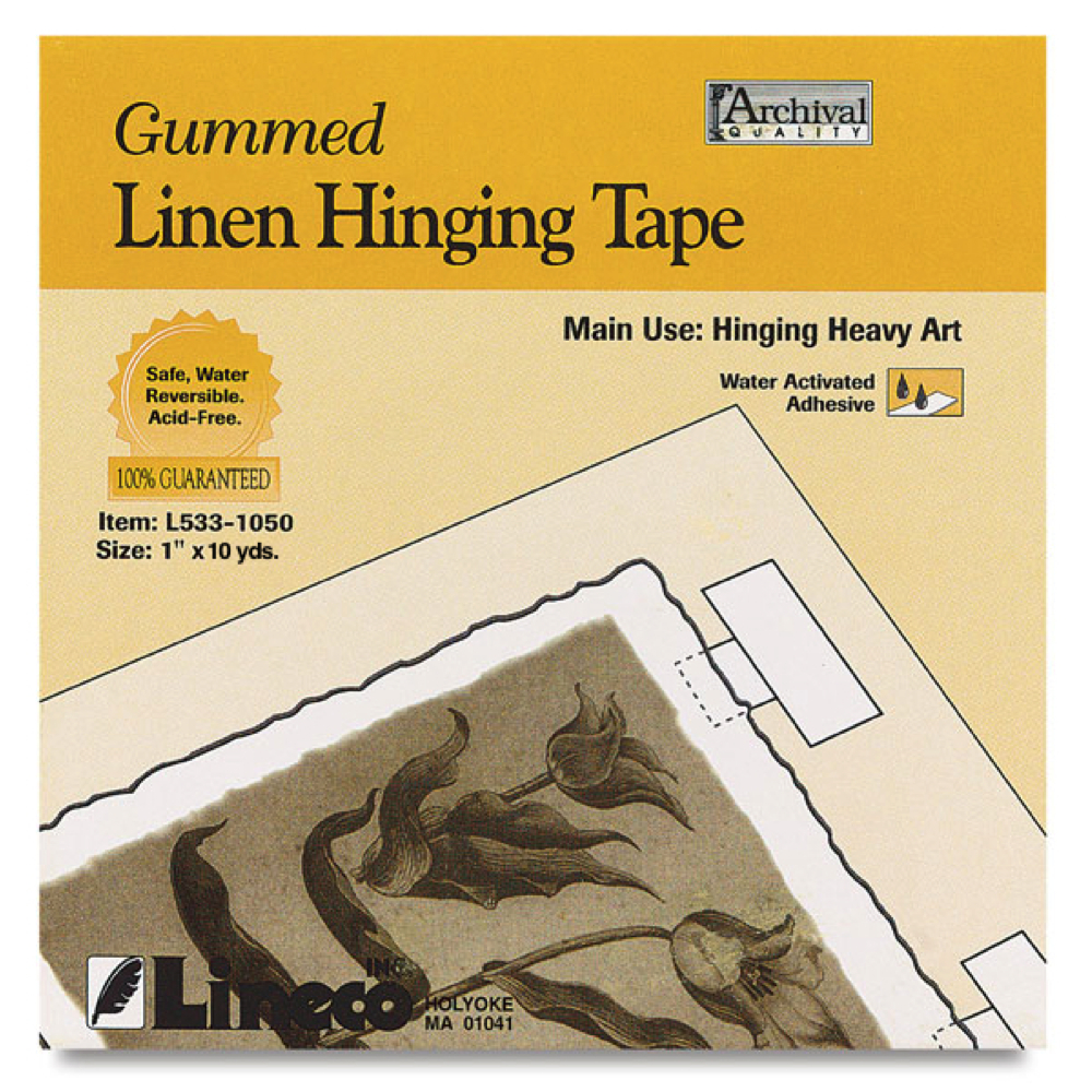 Linen Gummed Hinging Tape 1In X10Yds