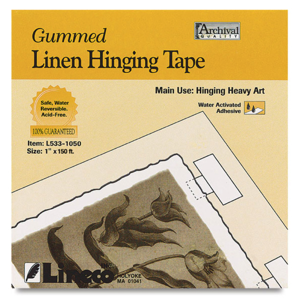 Linen Gummed Hinging Tape 1Inch X 150 Feet