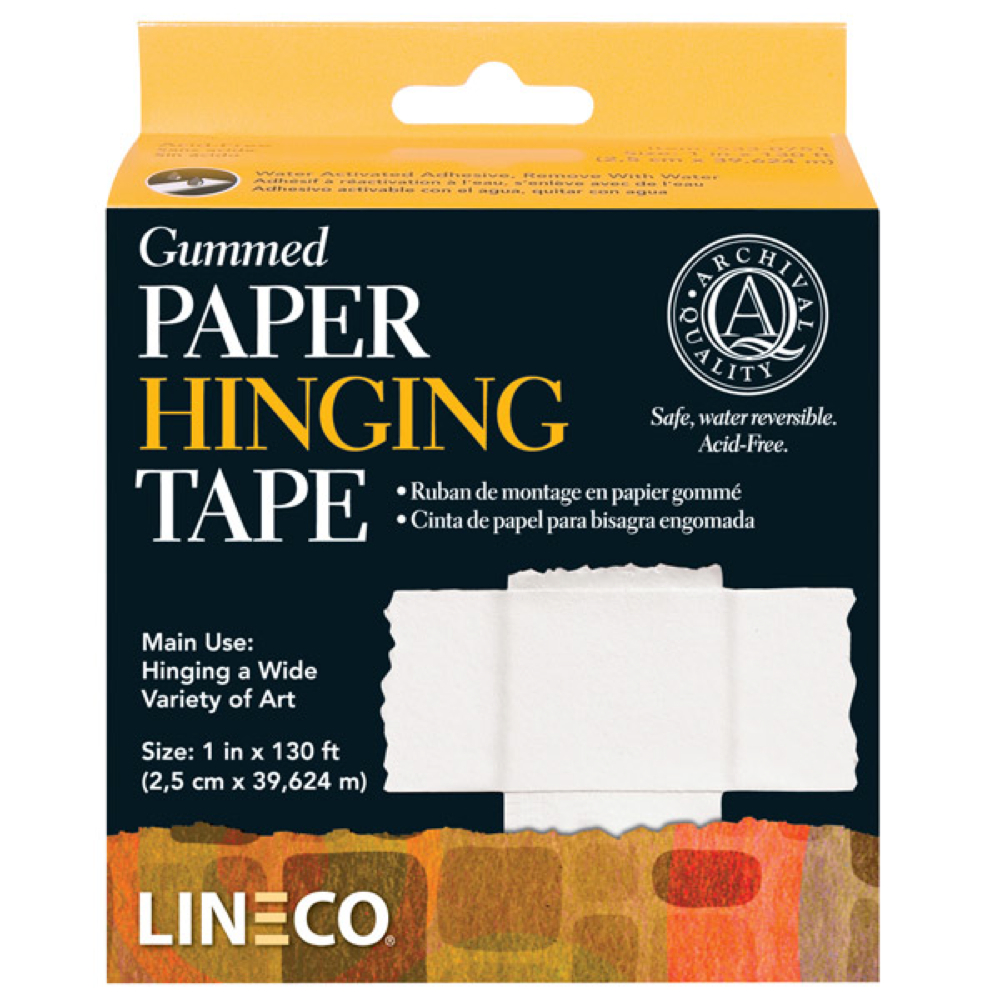 Archival Gummed Paper Hinging Tape 1Inx130Ft