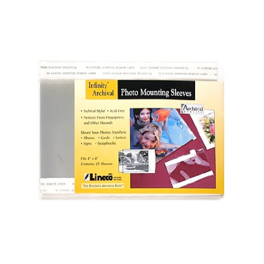 Photo Mounting Sleeve 4X6 Inch 25/Pk