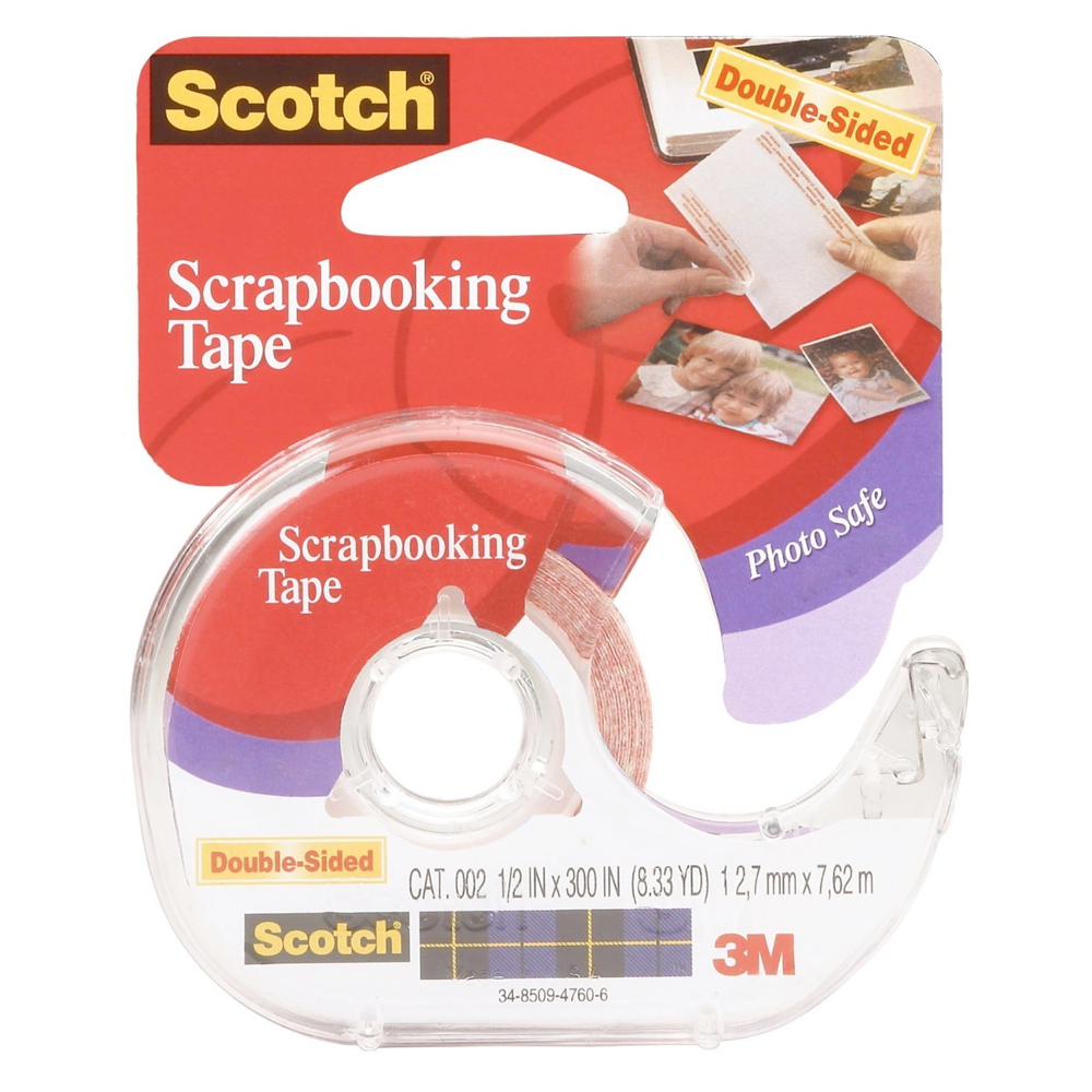 3M Dbl Sided Scrapbooking Tape 1/2 X 300