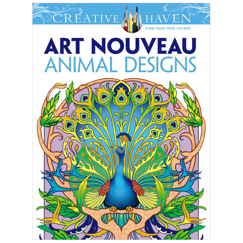 Creative Haven Color Bk Art Nouveau Animals