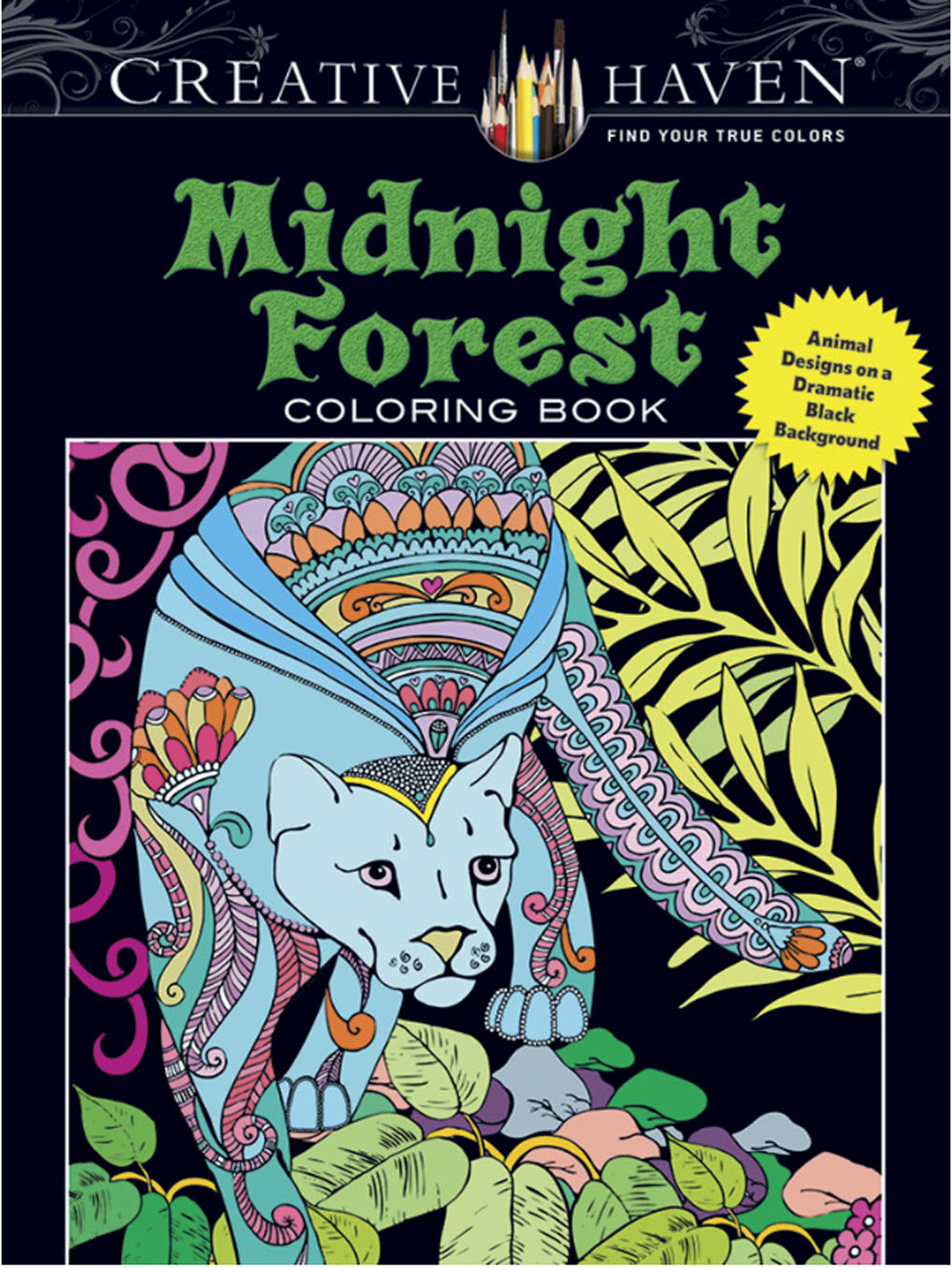 Creative Haven Coloring Book Midnight Forest