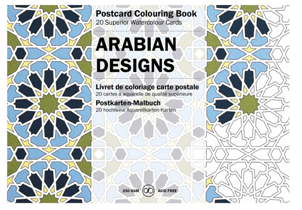Artists' Colouring Postcards Arabian Designs