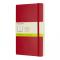 Moleskine Lg Softcover Ruled Ntbk Scar Red