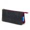 Itoya Midtown Pouch 4 x7 Charcoal & Maroon