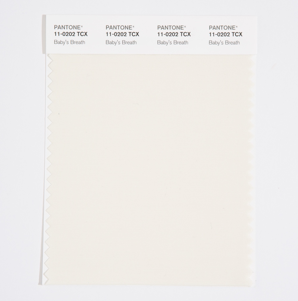 Pantone Cotton Swatch 11-0202 Baby's Breath