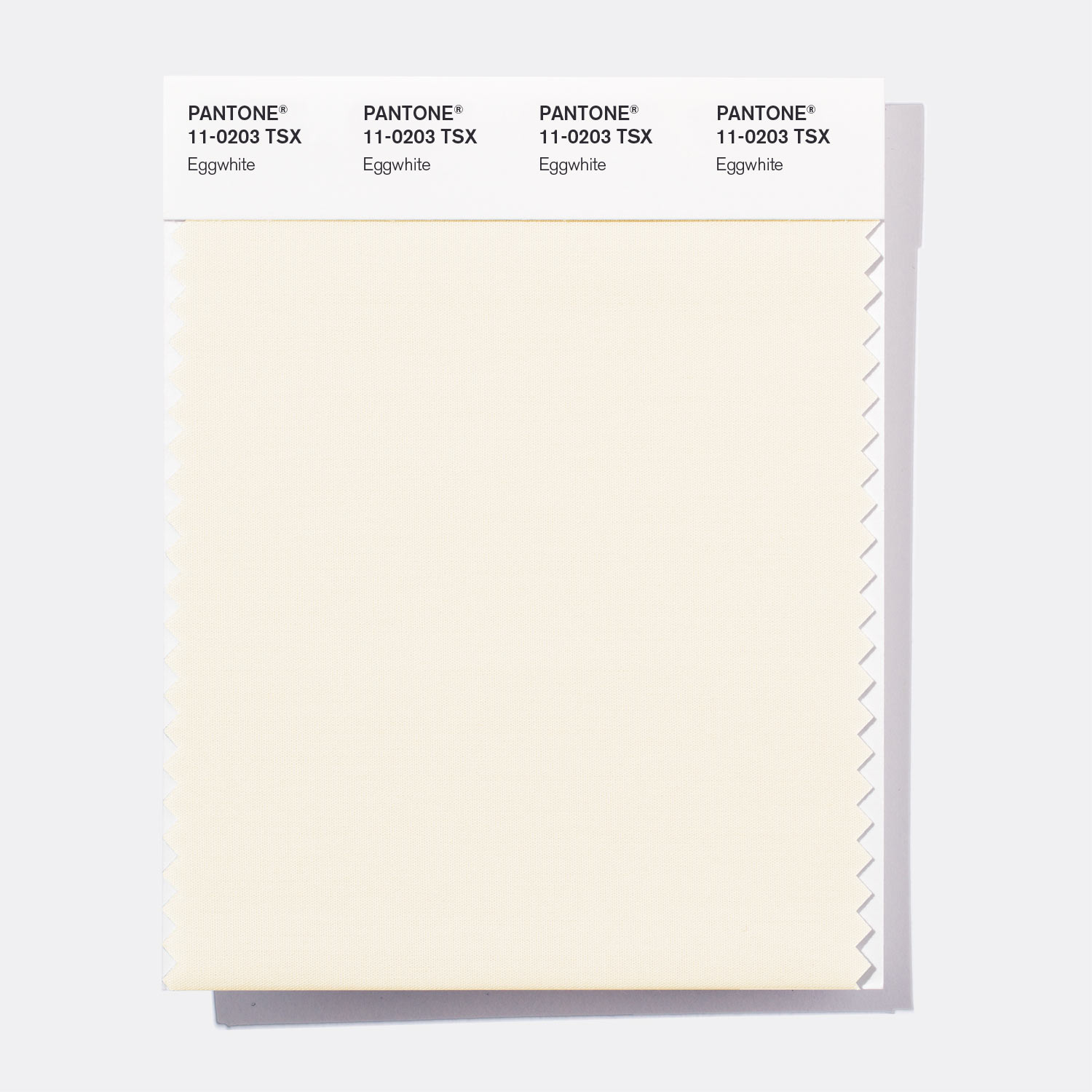 Pantone Polyester Swatch 11-0203 Eggwhite