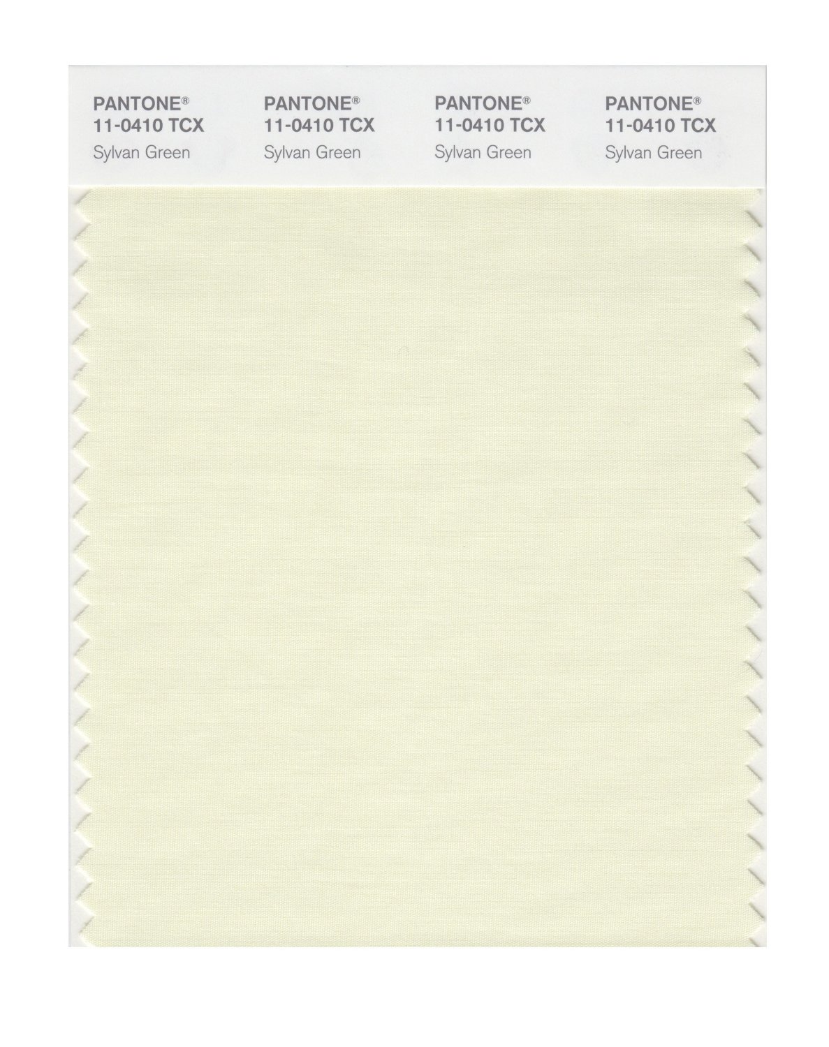 Pantone Cotton Swatch 11-0410 Sylvan Green