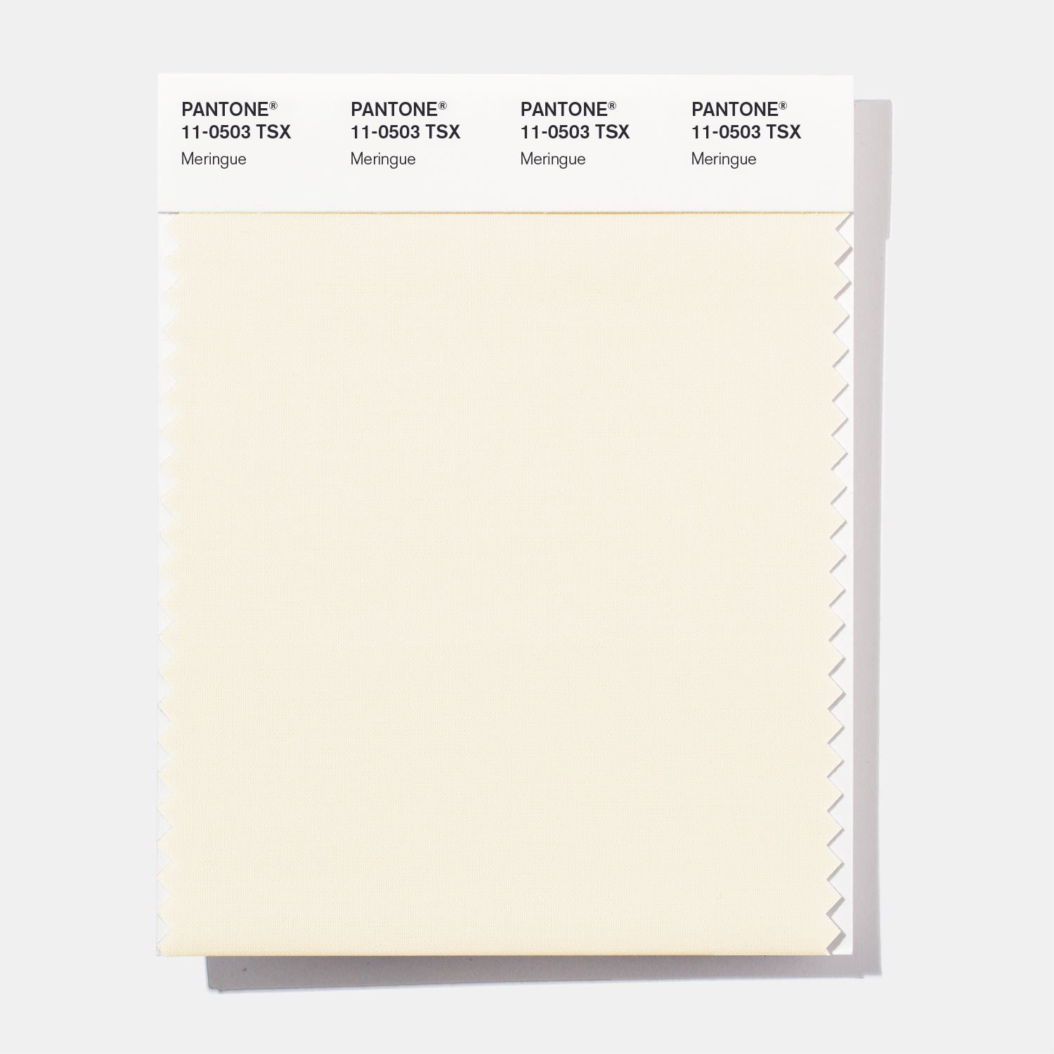 Pantone Polyester Swatch 11-0503 Meringue