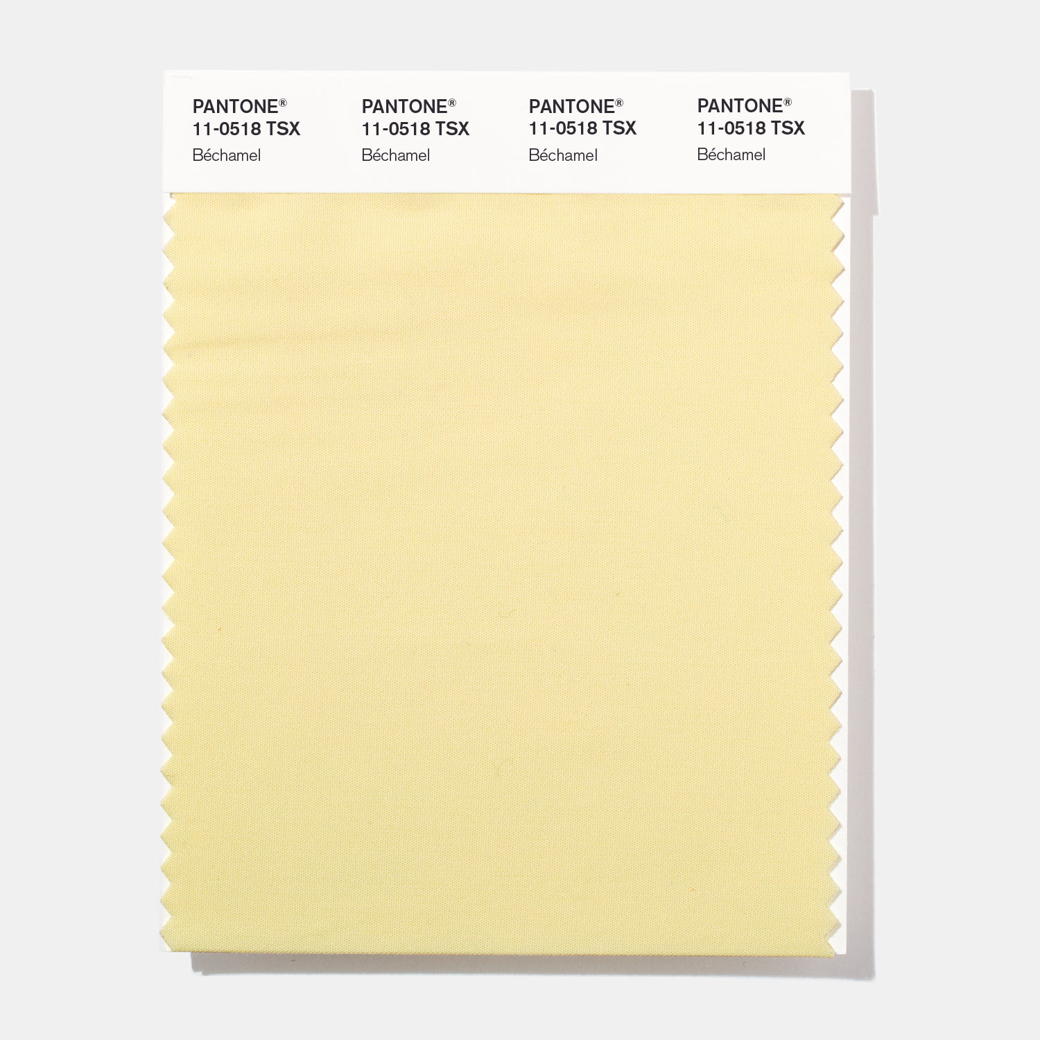 Pantone Polyester Swatch 11-0518 Bechamel