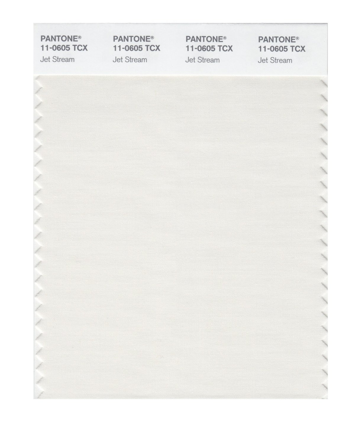 Pantone Cotton Swatch 11-0605 Jet Stream