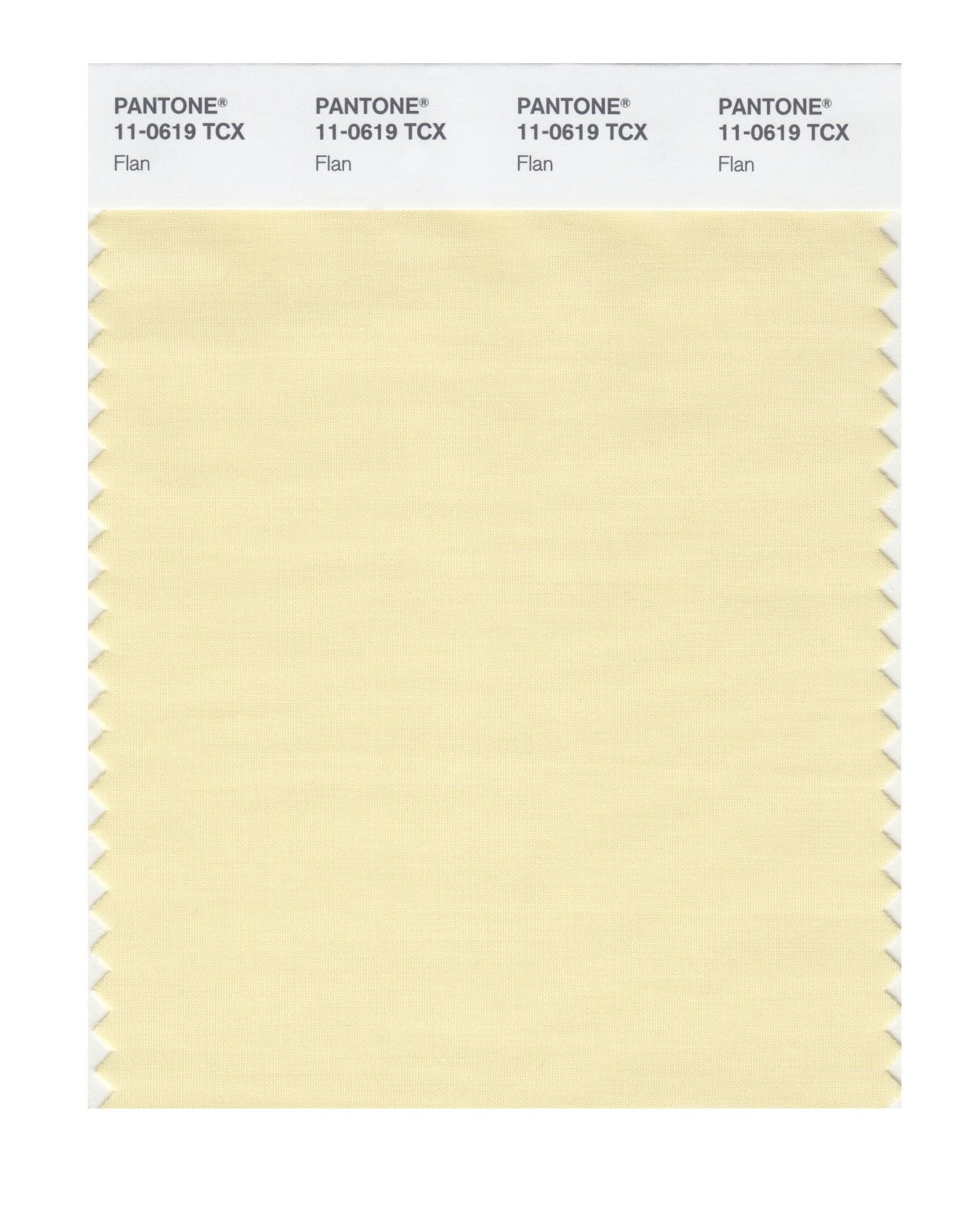 Pantone Cotton Swatch 11-0619 Flan