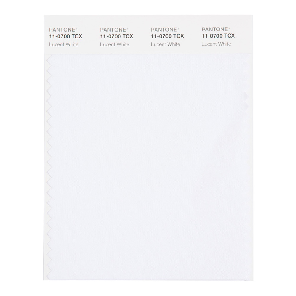 Pantone Cotton Swatch 11-0700 Lucent White