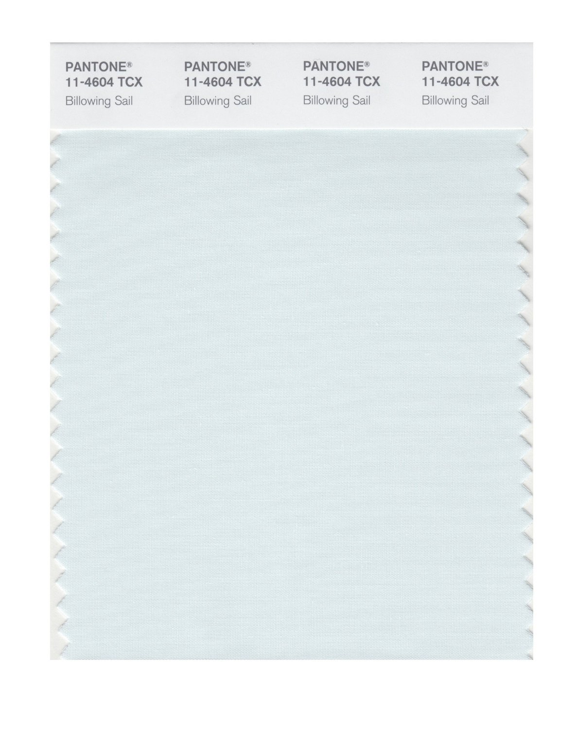 Pantone Cotton Swatch 11-4604 Billowing Sail