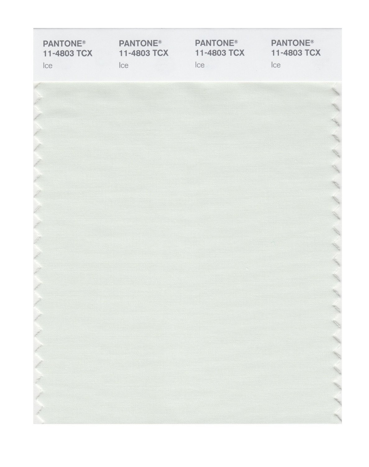 Pantone Cotton Swatch 11-4803 Ice