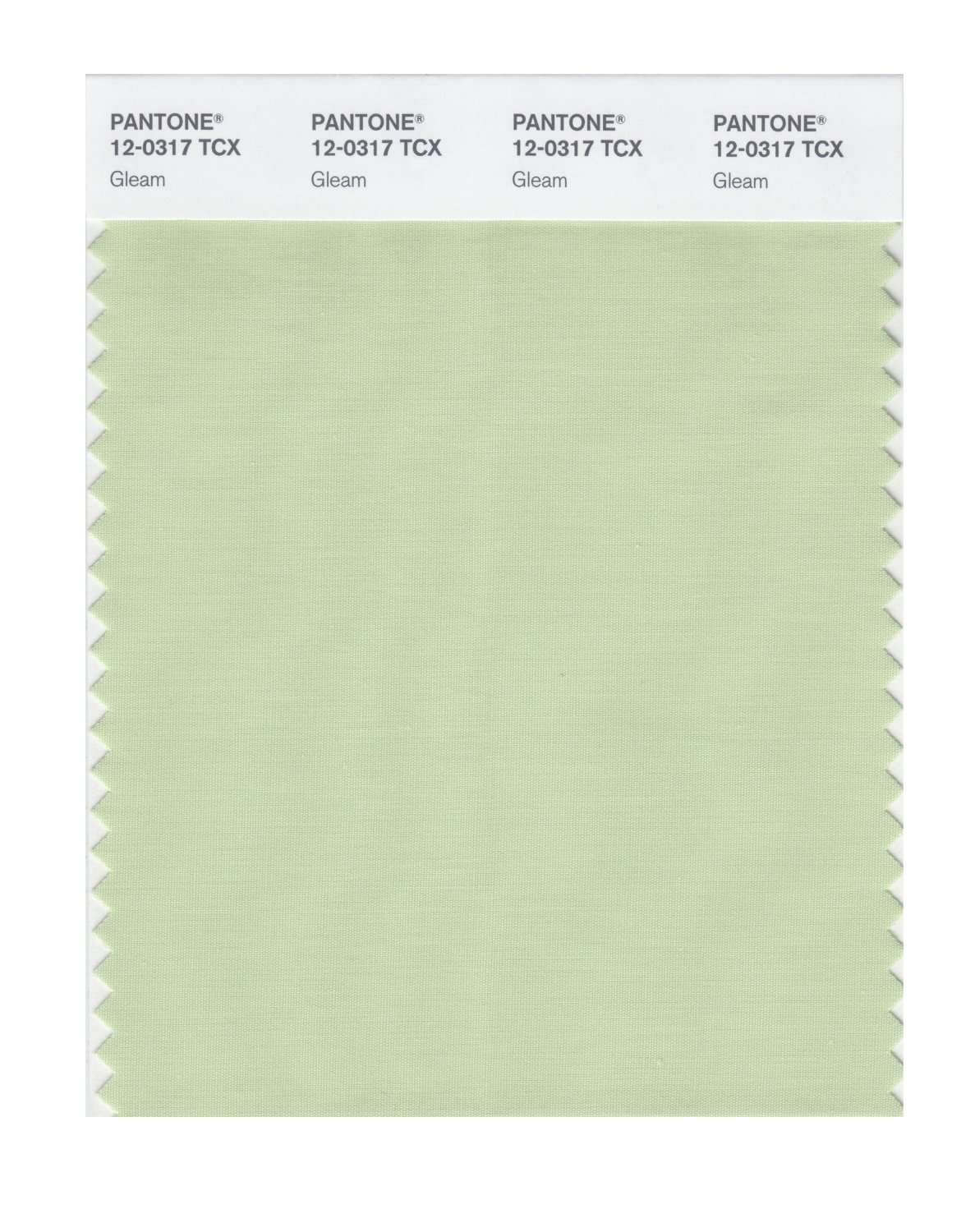 Pantone Cotton Swatch 12-0317 Gleam