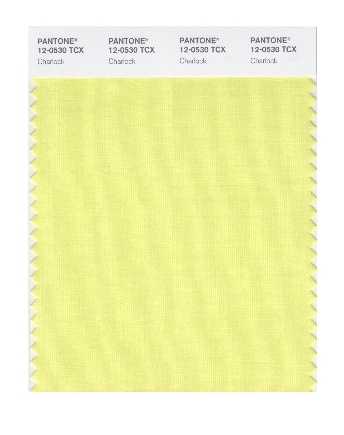 Pantone Cotton Swatch 12-0530 Charlock