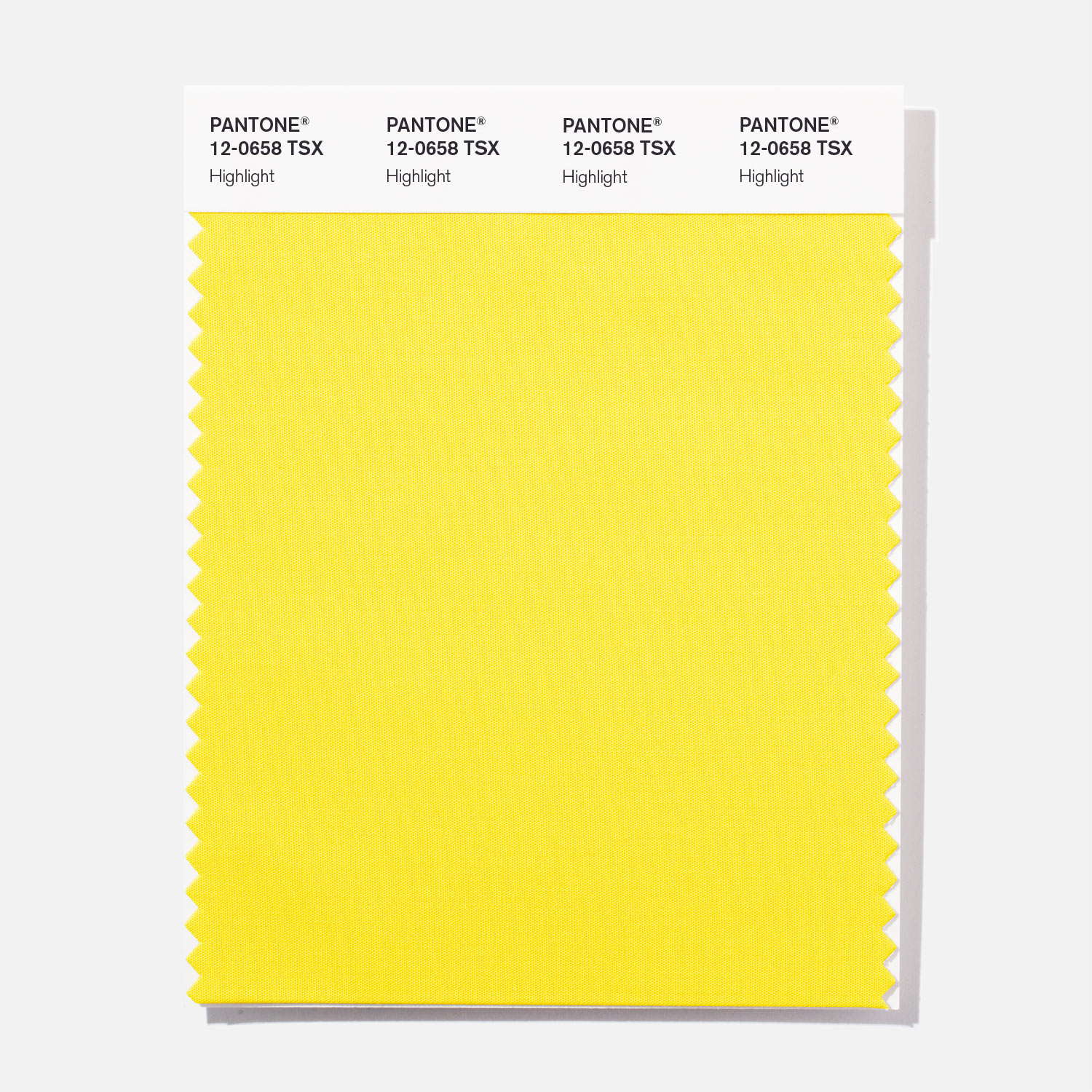 Pantone Polyester Swatch 12-0658 Highlight