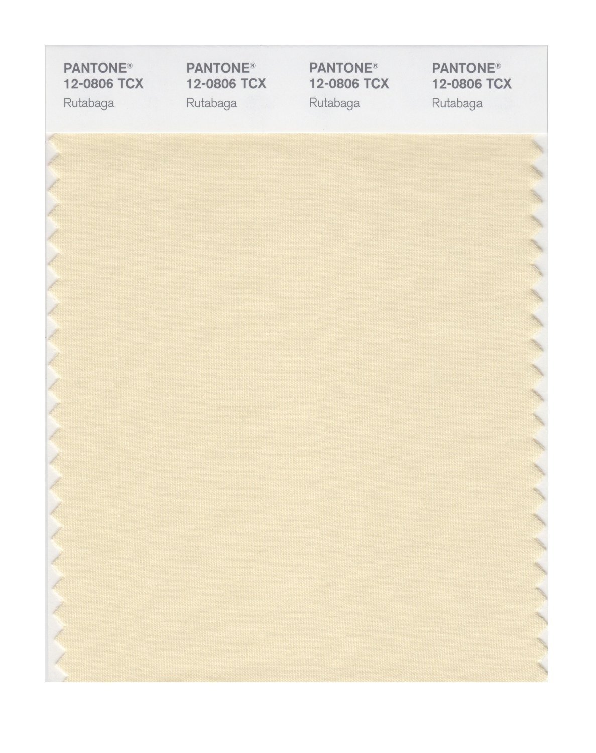 Pantone Cotton Swatch 12-0806 Rutabaga