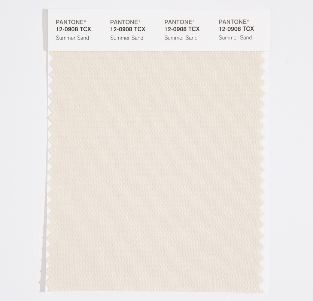 Pantone Cotton Swatch 12-0908 Summer Sand