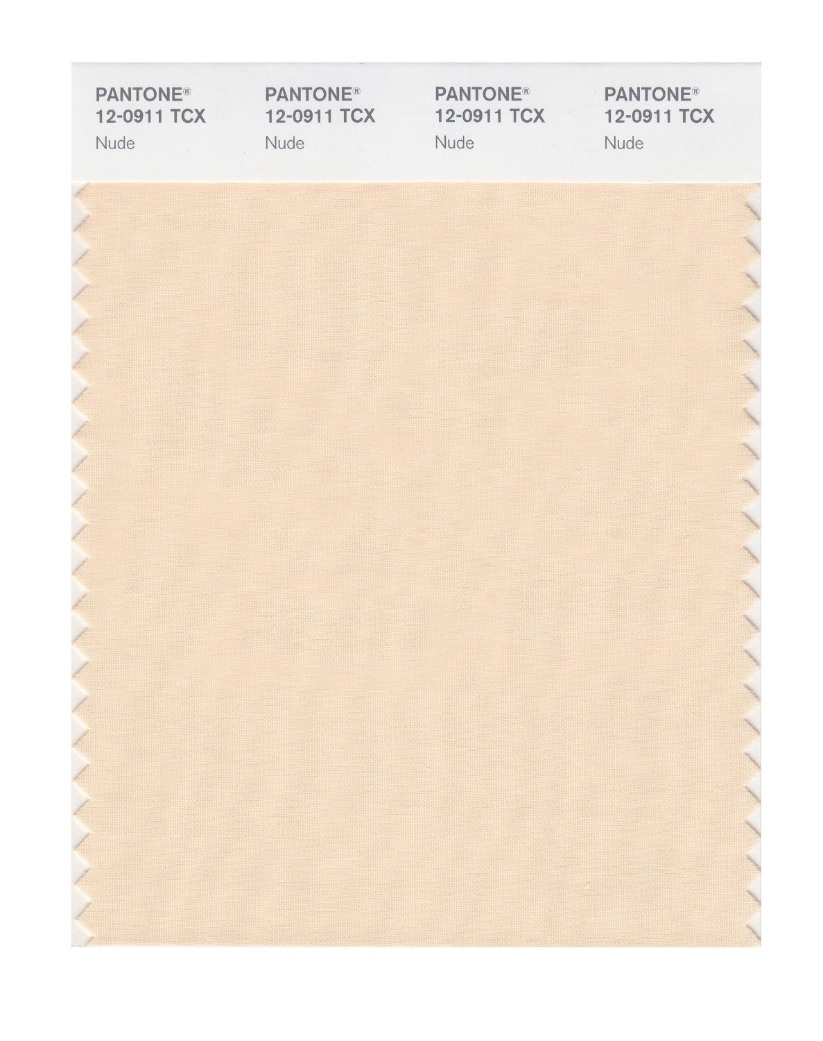 Pantone Cotton Swatch 12-0911 Nude