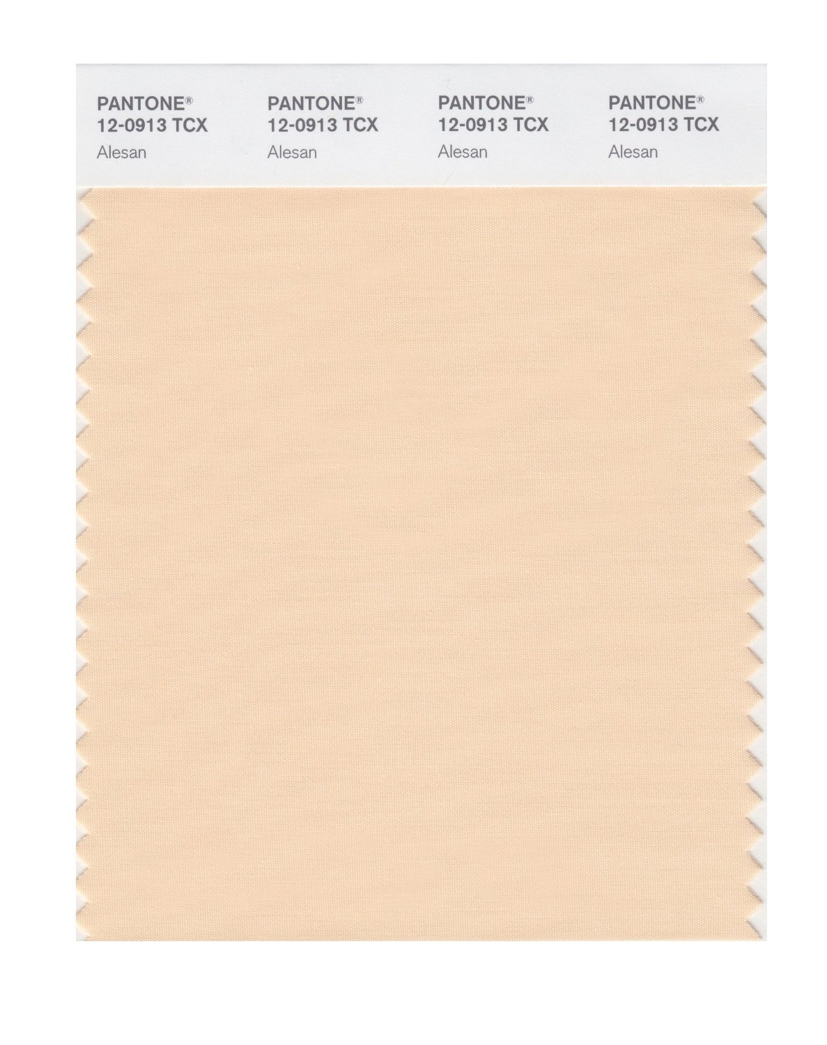 Pantone Cotton Swatch 12-0913 Alesan