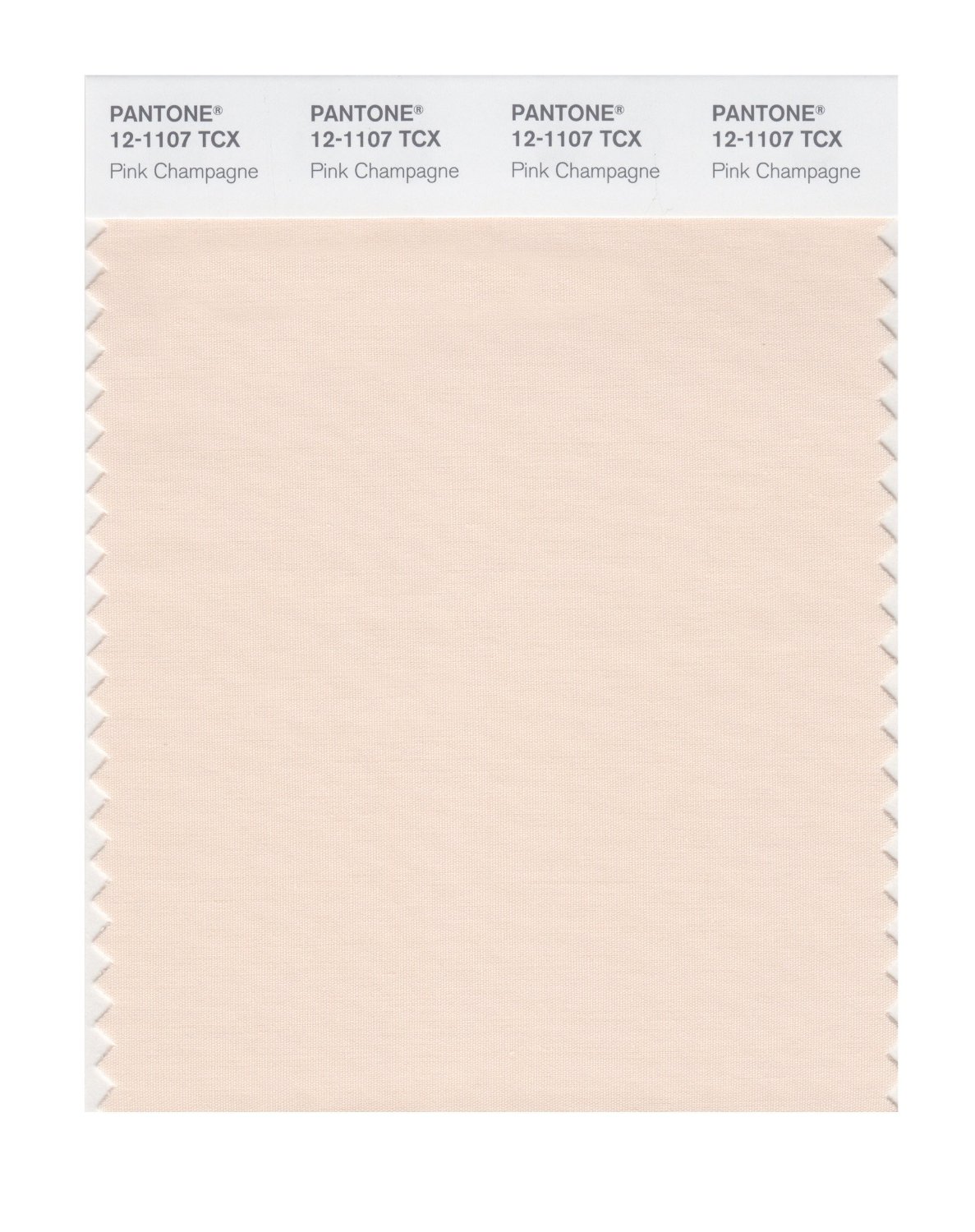 Pantone Cotton Swatch 12-1107 Peach Dust