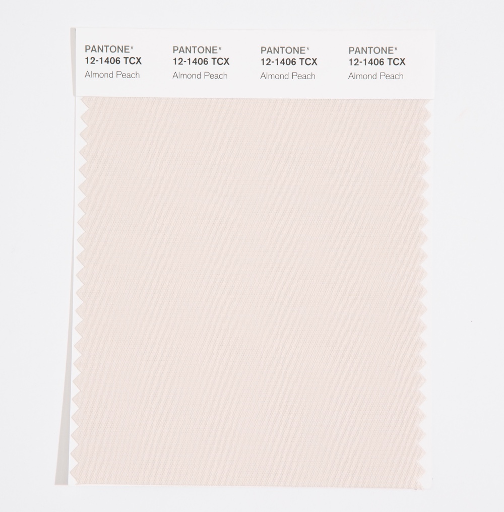 Pantone Cotton Swatch 12-1406 Almond Peach