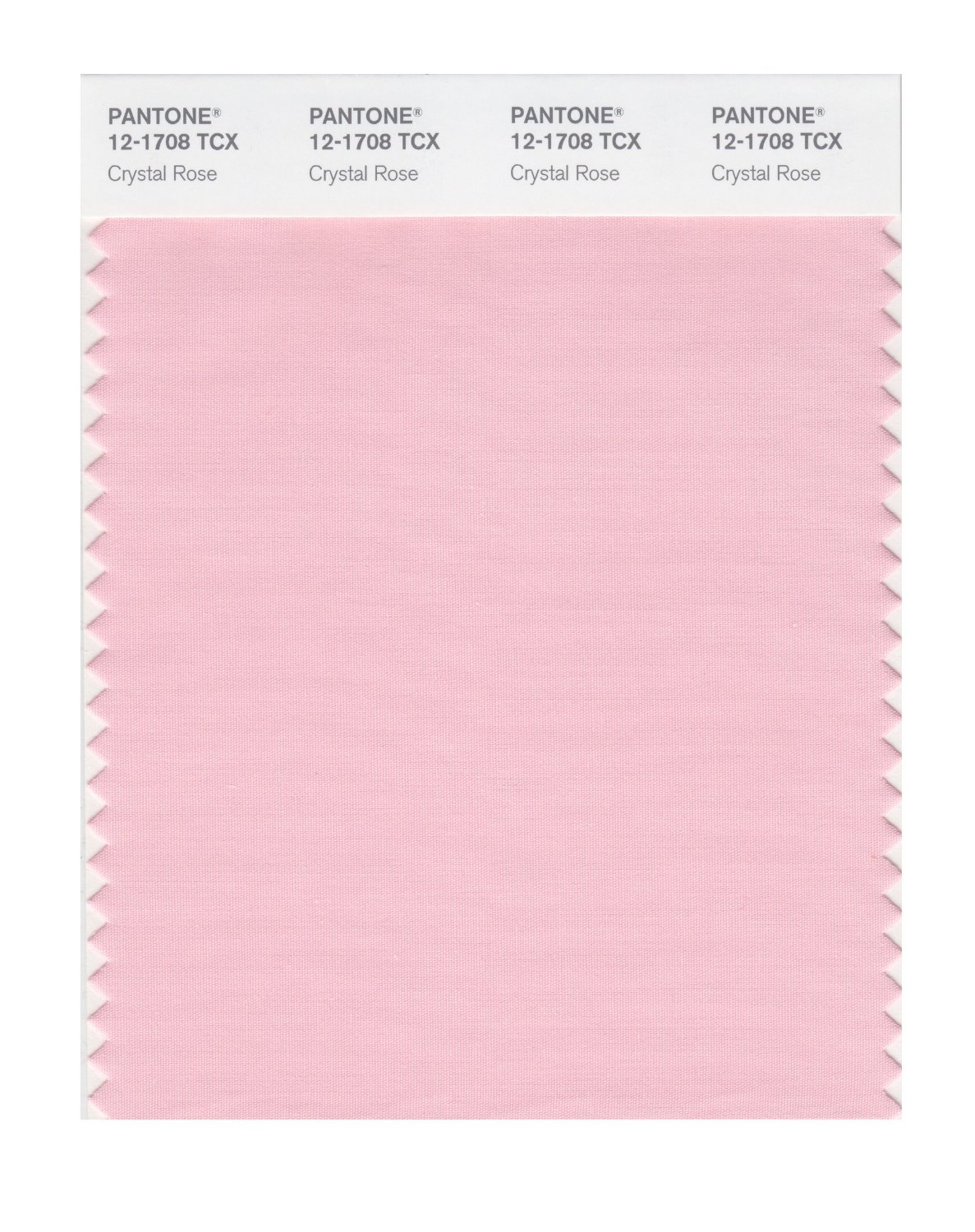 Pantone Cotton Swatch 12-1708 Crystal Rose