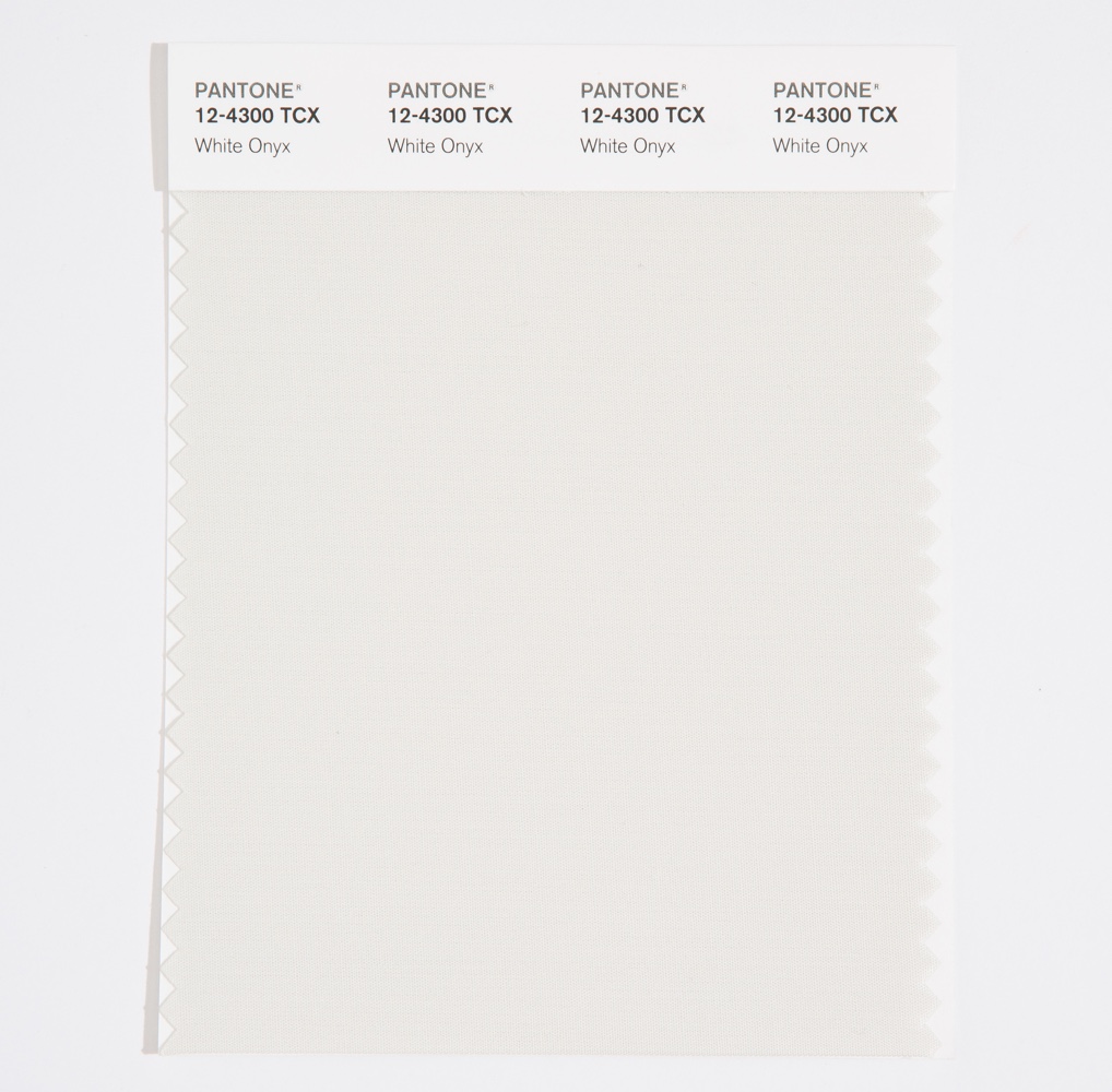 Pantone Cotton Swatch 12-4300 White Onyx