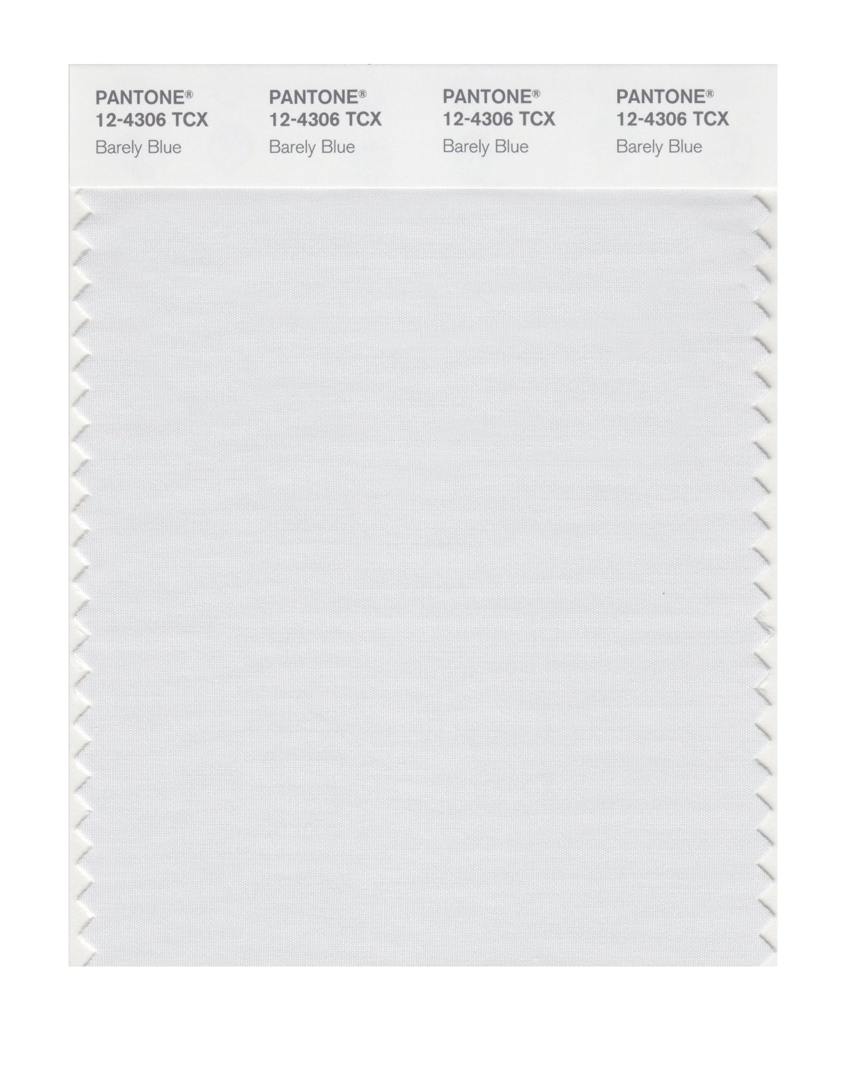 Pantone Cotton Swatch 12-4306 Barely Blue