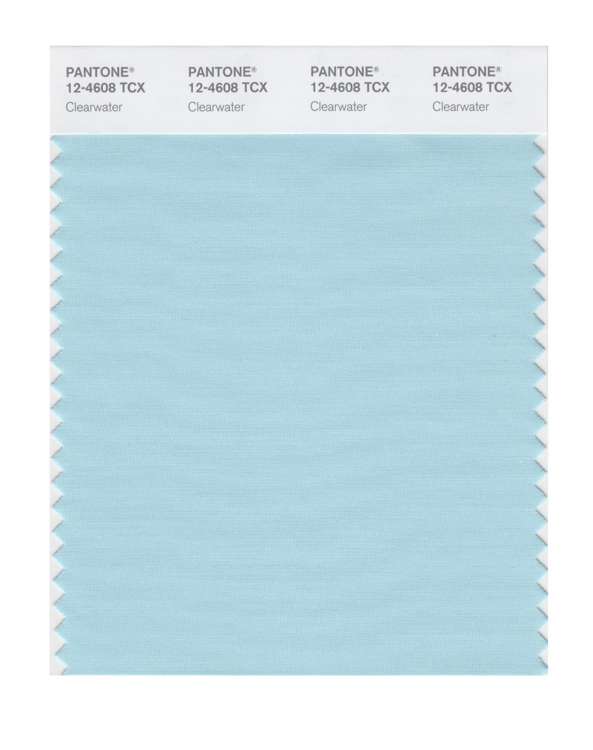 Pantone Cotton Swatch 12-4608 Clearwater