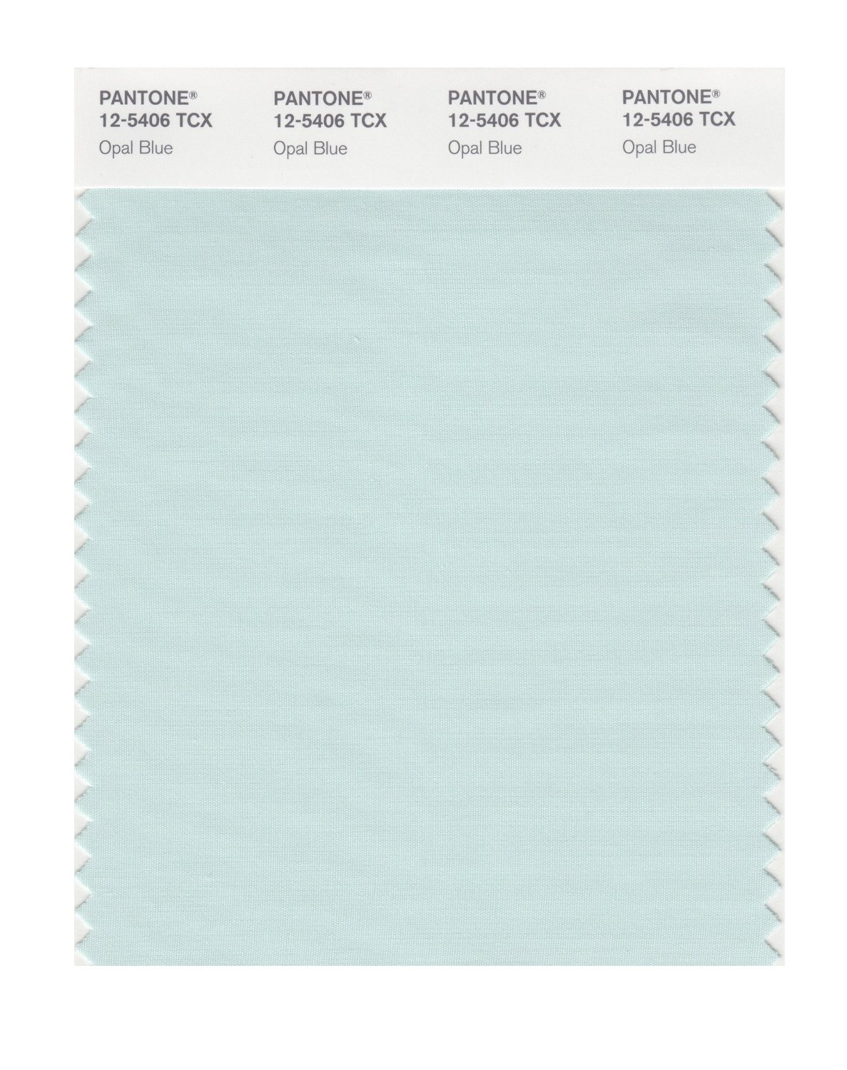 Pantone Cotton Swatch 12-5406 Opal Blue