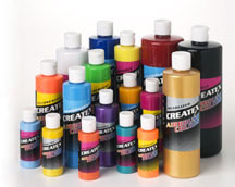 Buy Createx Airbrush Color in 2oz, 4oz, 8oz, 16oz containers and sets