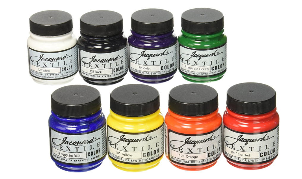 123 White Jacquard Textile Paint - Fabric Paint - Dye & Paint