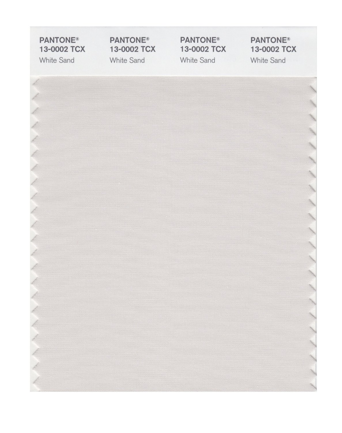 Pantone Cotton Swatch 13-0002 White Sand