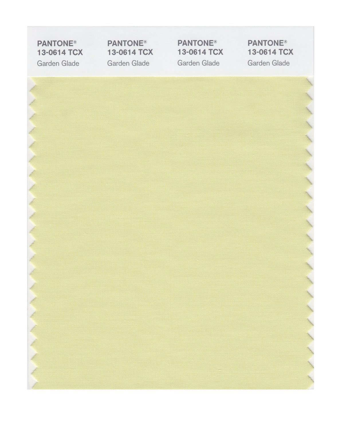 Pantone Cotton Swatch 13-0614 Garden Glade